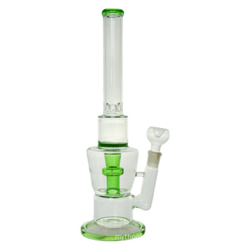 Honeycomb Glass Smoking Water Pipe with Showerhead Ice Catcher (ES-GB-424)